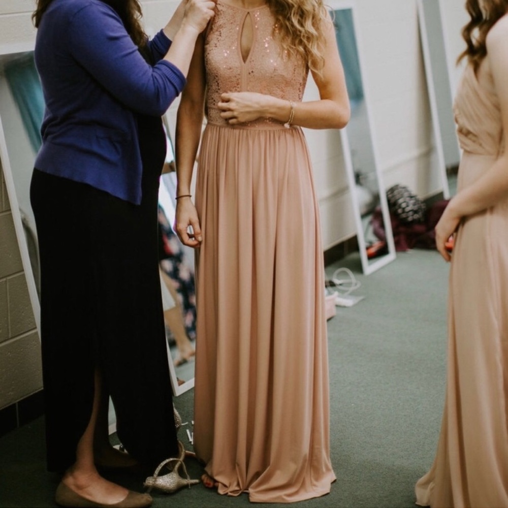 Blush dress Morgan & Company